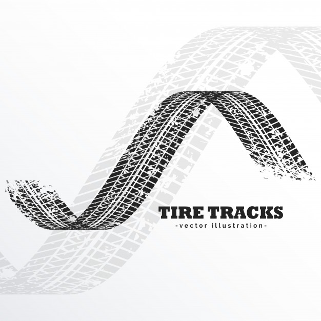 626x626 Grunge Black Tire Tracks Vector Free Download