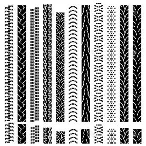 300x300 Photostock Vector Big Set Texture Of Vector Tire Tracks With