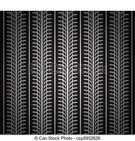 450x470 Repeating Tire Tracks Vector Black Background Illustration.