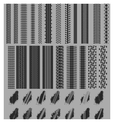 456x494 Off Road Tire Track Vector Free