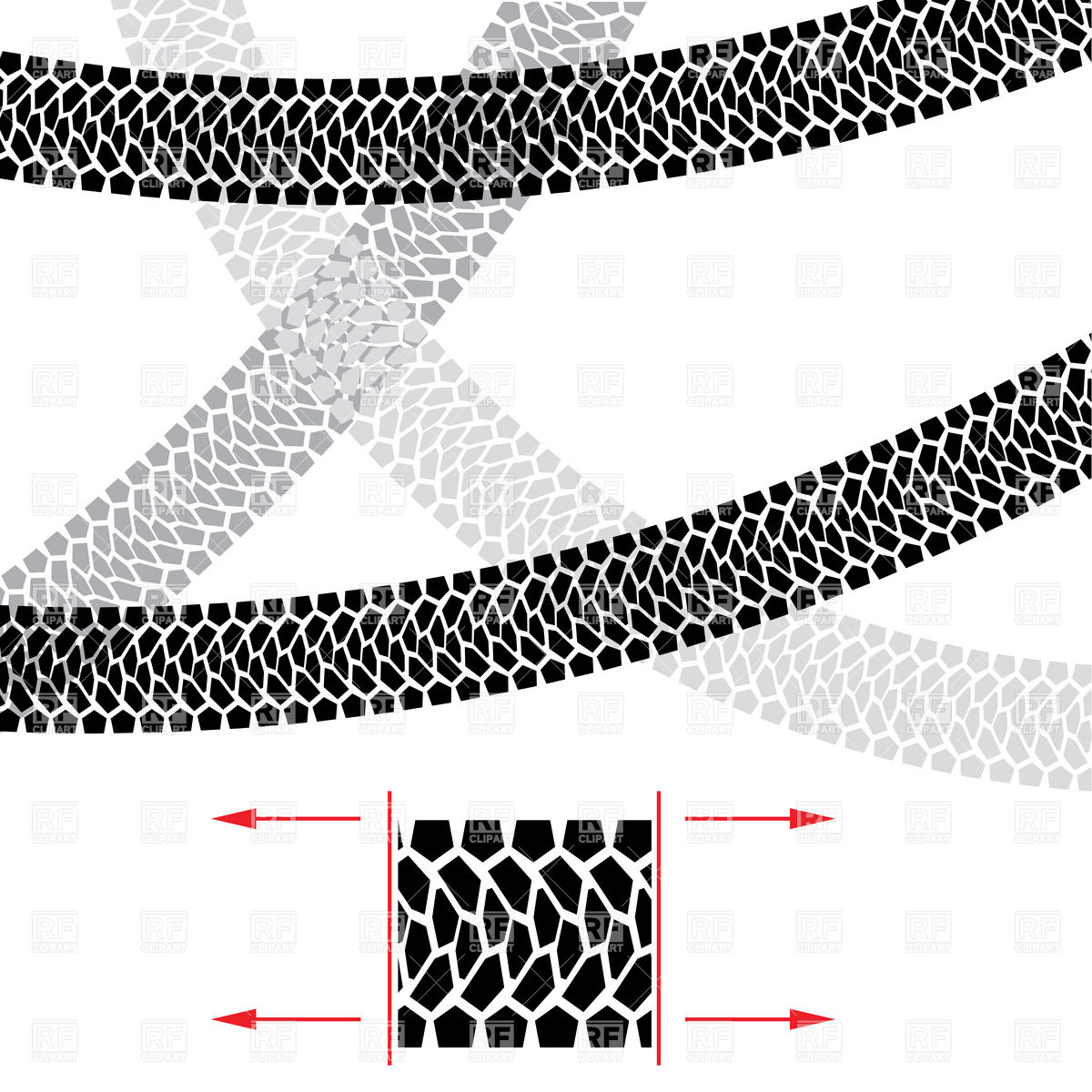 1200x1200 Tire Track Vector Image Vector Artwork Of Design Elements