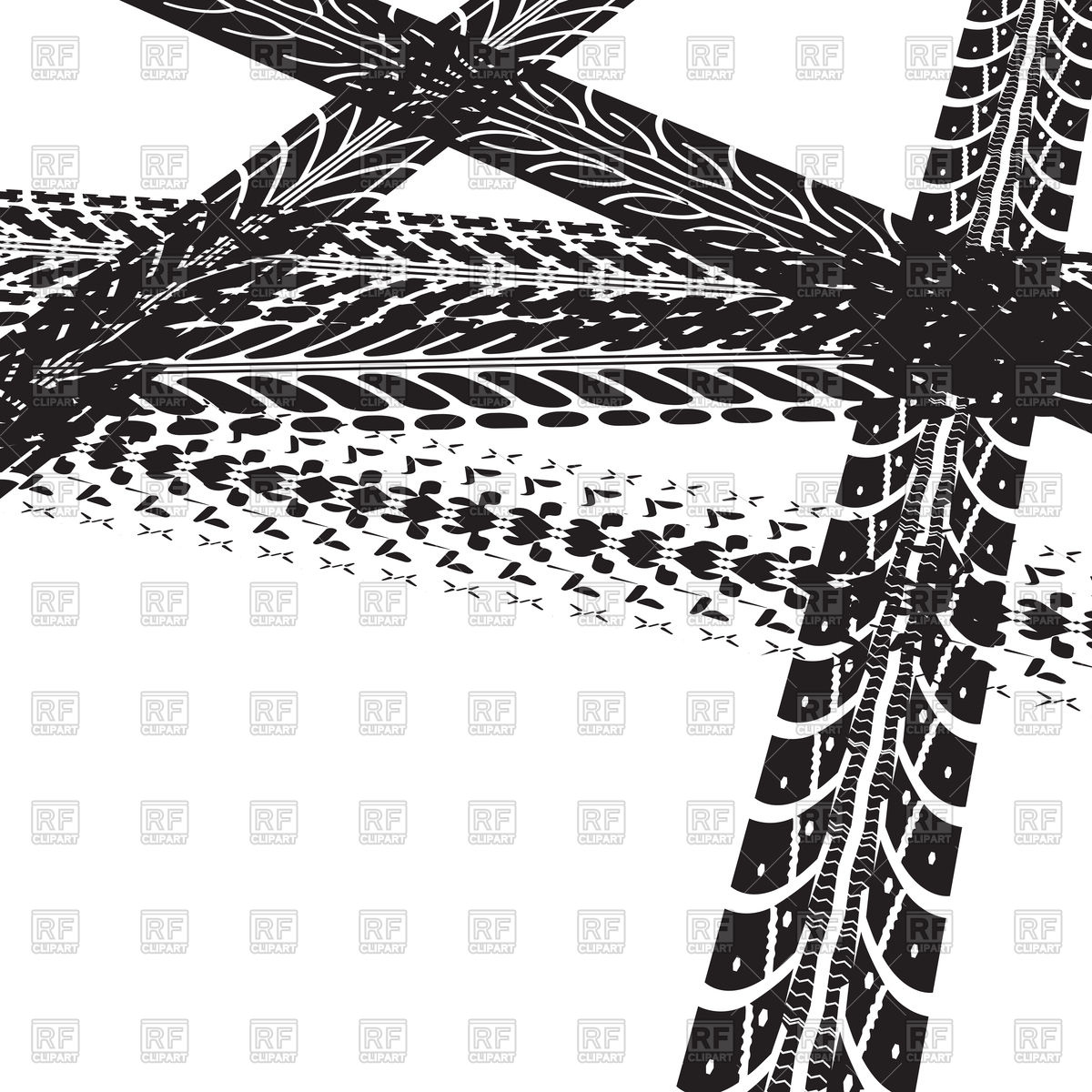 1200x1200 Tire Tracks Background Vector Image Vector Artwork Of
