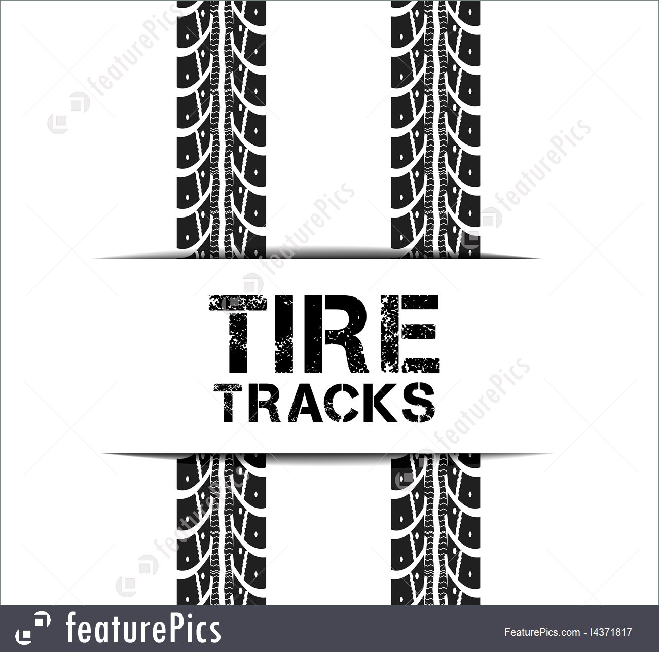 1300x1286 Illustration Of Tire Tracks
