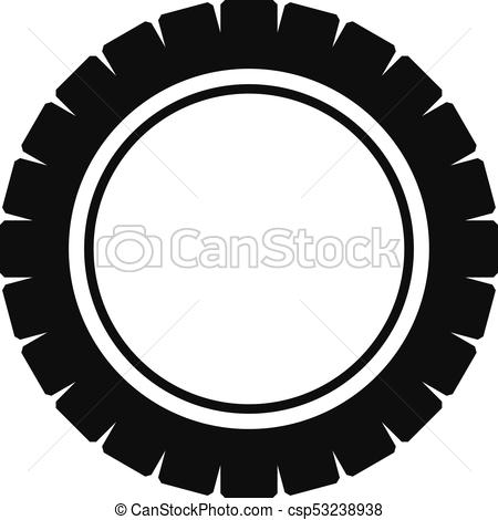 450x470 Single Tire Icon, Simple Style. Single Tire Icon. Simple