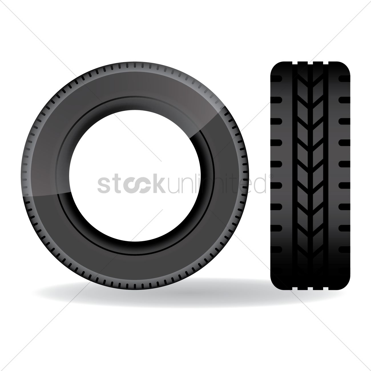 1300x1300 Tire Vector Image