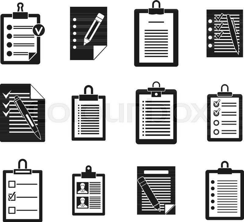 800x727 To Do List Icon Set. Simple Set Of To Do List Vector Icons For Web