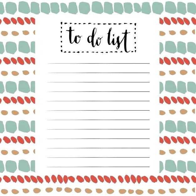 626x626 Download Cute Pink Blue Printable To Do List With Circle Stock