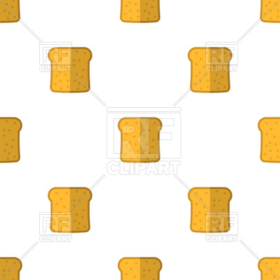 400x400 Bakery Seamless Pattern With Slices Of Toast Vector Image Vector