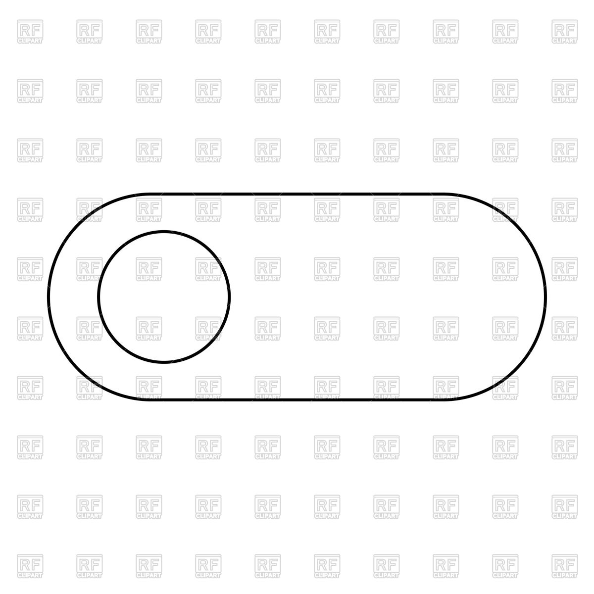 1200x1200 Toggle Switch Black Color Path Icon Vector Image Vector Artwork