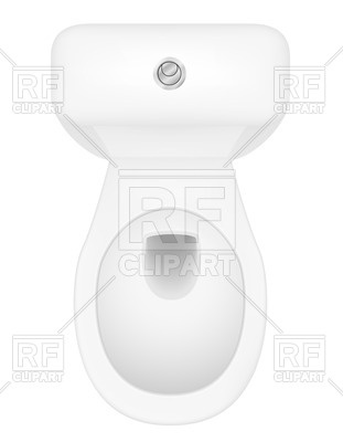 311x400 Open Toilet Bowl Top View Vector Image Vector Artwork Of Objects