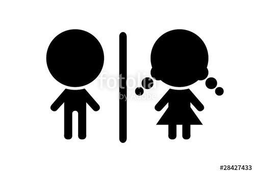 500x340 Toilet Symbol, Vector Illustration Stock Image And Royalty Free