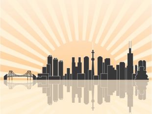 310x233 Tokyo Skyline Free Vector Free Vectors Ui Download