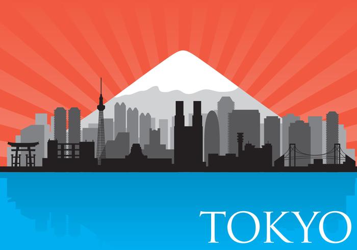700x490 Tokyo Skyline Vector