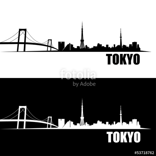 500x500 Tokyo Skyline Wallpaper Stock Image And Royalty Free Vector Files