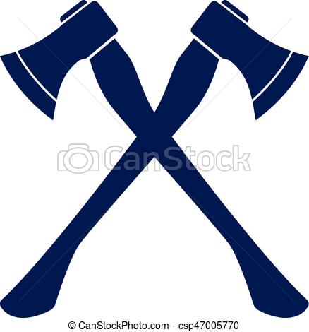 438x470 Axe Clipart Crossed