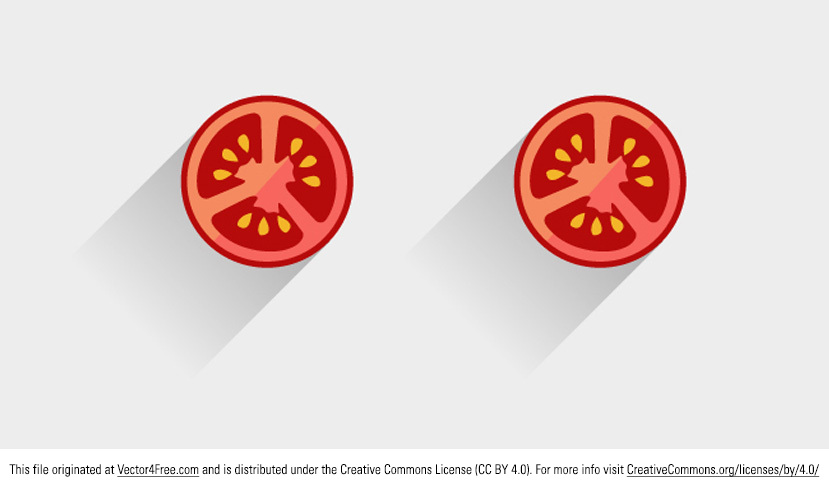 829x489 Free Tomato Vector Slice