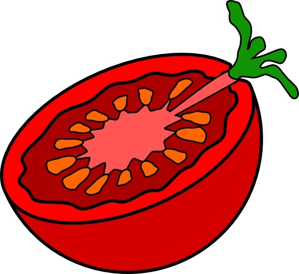 600x550 Collection Of Cut Tomato Drawing High Quality, Free Cliparts
