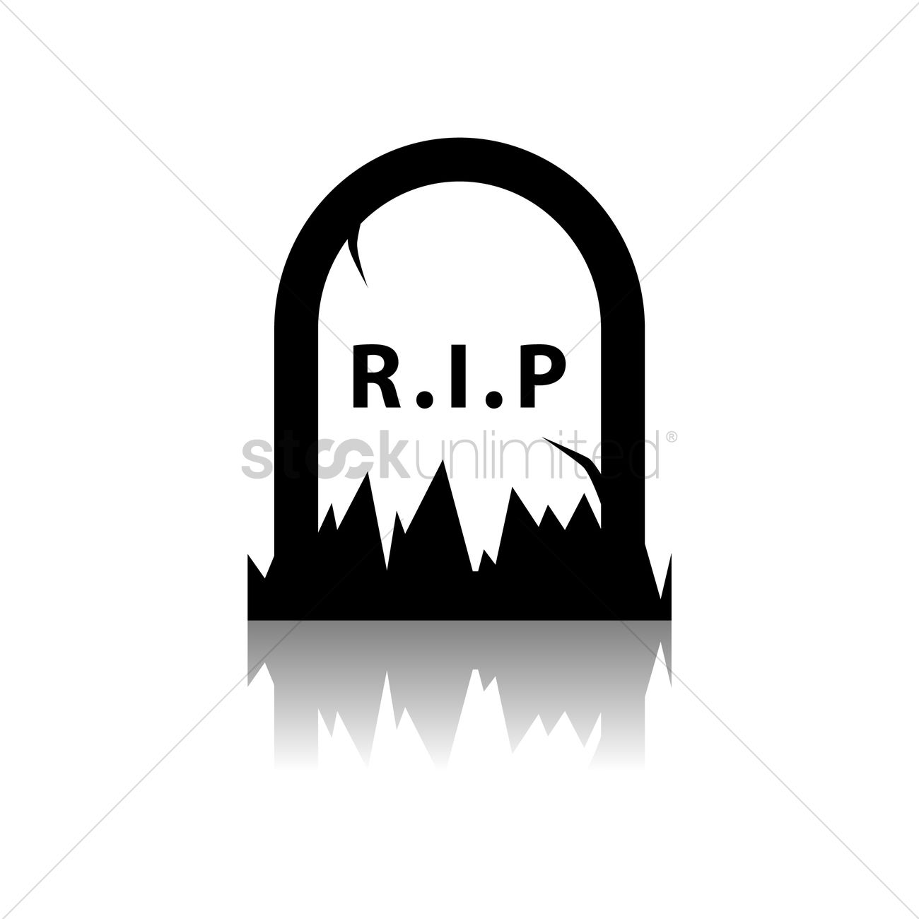 1300x1300 Tombstone Vector Image