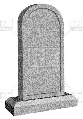 280x400 Tombstone Isolated On White Vector Image Vector Artwork Of