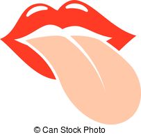 203x194 Smile Mouth With Tongue Vector Symbol Icon Design. Beautiful