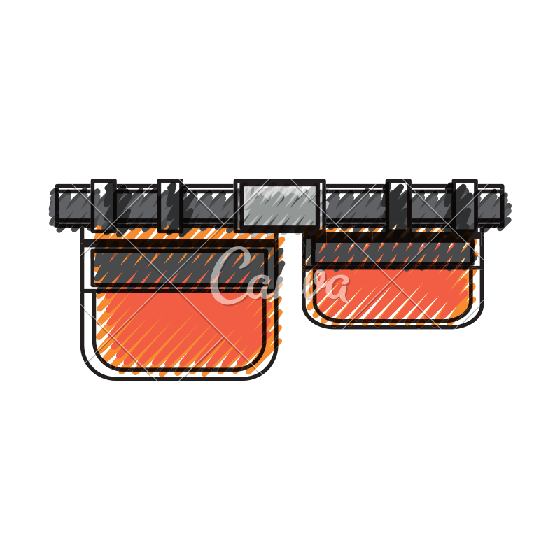 800x800 Tool Belt Vector Icon Illustration