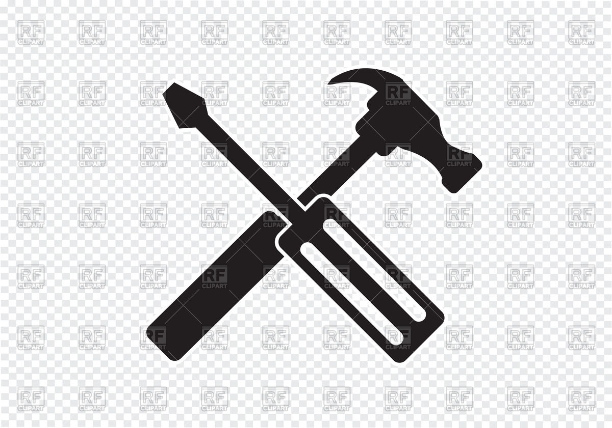 1200x841 Tools And Hammer Icon Vector Image Vector Artwork Of Industrial