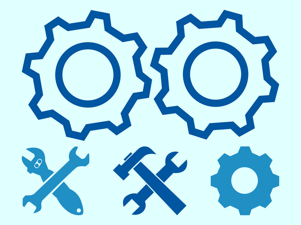 1024x765 Gearwheels And Tools Vector Art Amp Graphics