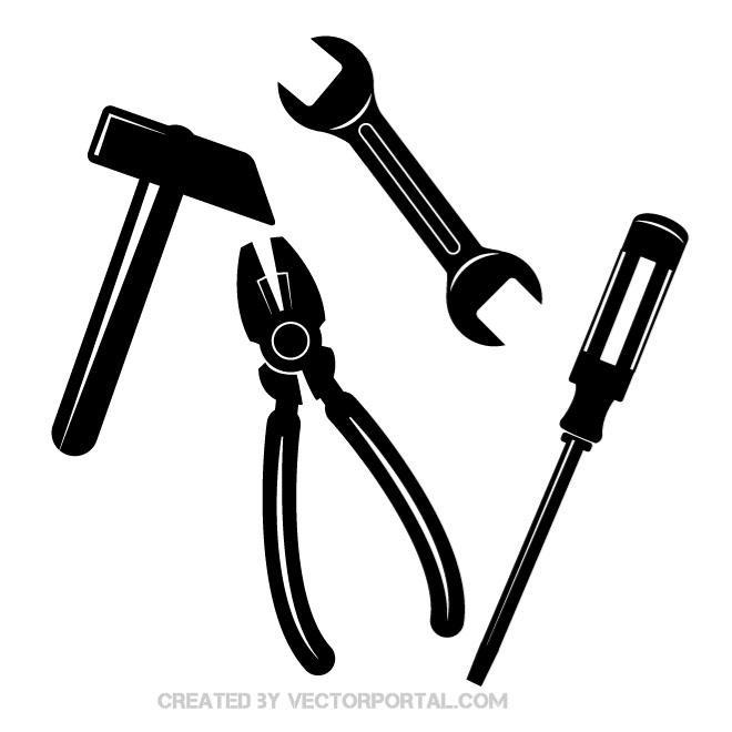 660x660 Mechanical Tools Free Vector 123freevectors