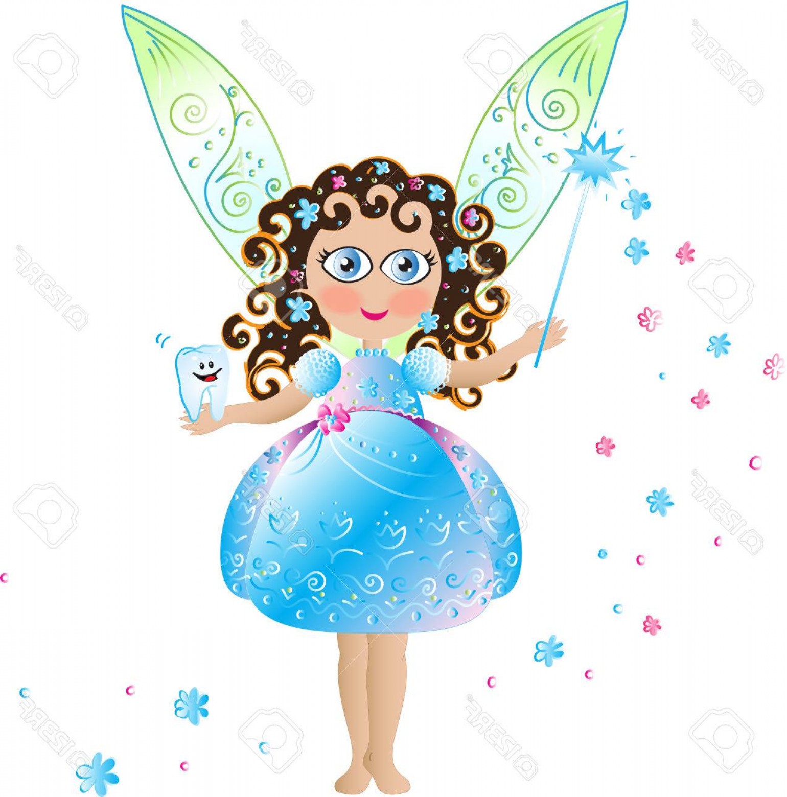 1540x1560 Photostock Vector Tooth Fairy With Wings Arenawp
