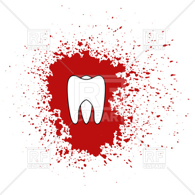 400x400 Bloody Tooth Icon Vector Image Vector Artwork Of Healthcare