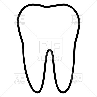 400x400 Tooth Outline Icon Vector Image Vector Artwork Of Healthcare