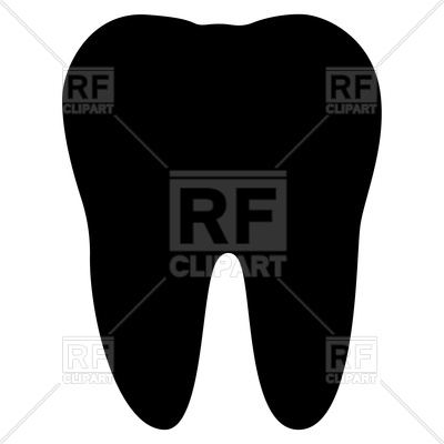 400x400 Tooth Silhouette Vector Image Vector Artwork Of Objects