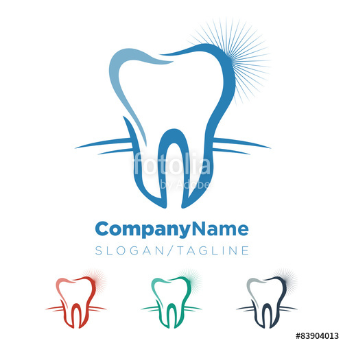 500x500 Dentist Dental Tooth Vector Logo Icon Stock Image And Royalty