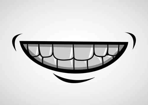 500x357 Cartoon Mouth And Teeth Vector Set 03 Free Download
