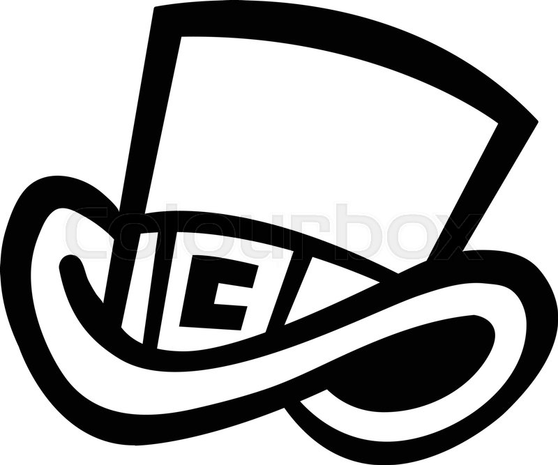 800x667 Top Hat Vector Icon Stock Vector Colourbox