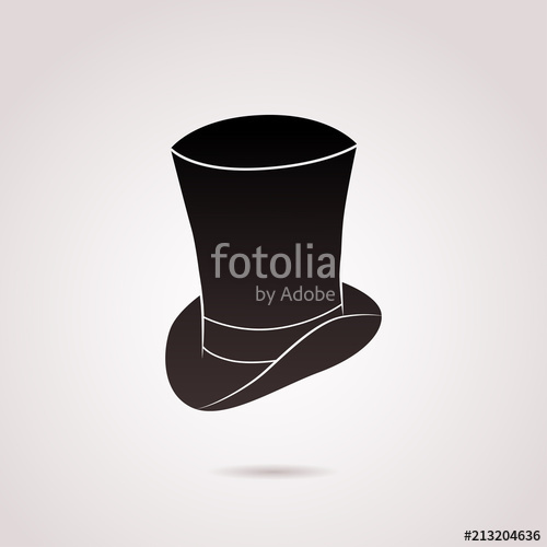 500x500 Top Hat Vector Icon. Stock Image And Royalty Free Vector Files On