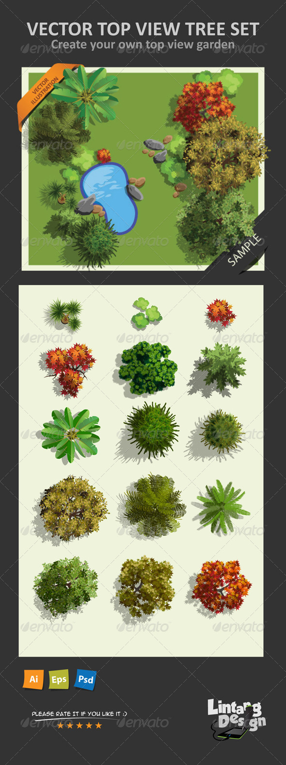 590x1573 Top View Tree Set 01 By Lintangdesigns Graphicriver