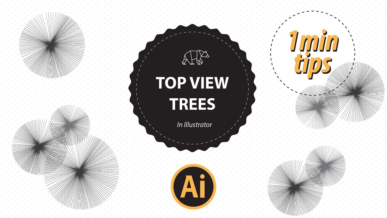 1280x720 Top View Trees Vector In Illustrator The Design Student
