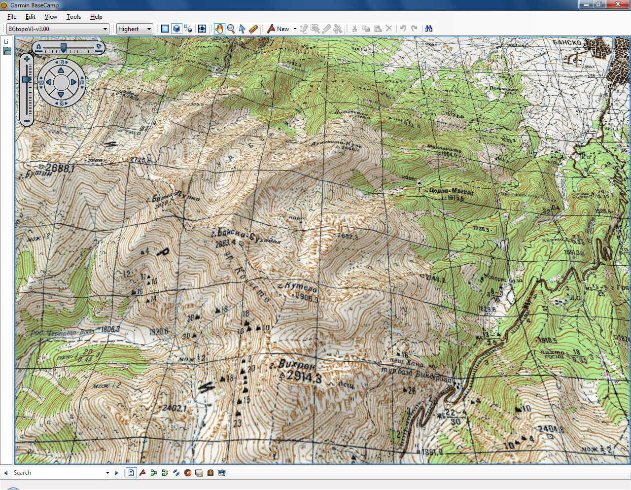 1280x994 Bgtopovj Vector Topographic Map Of Bulgaria And Environs