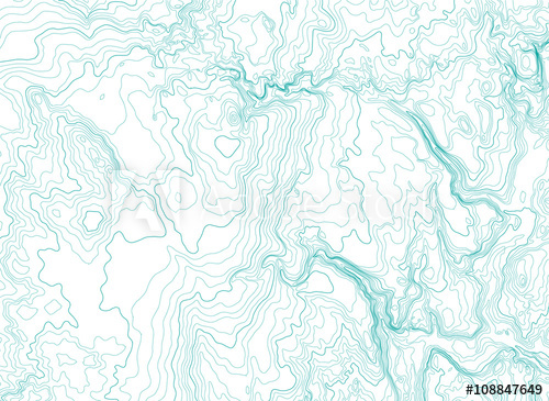 500x365 Abstract Topographic Map, Vector Background