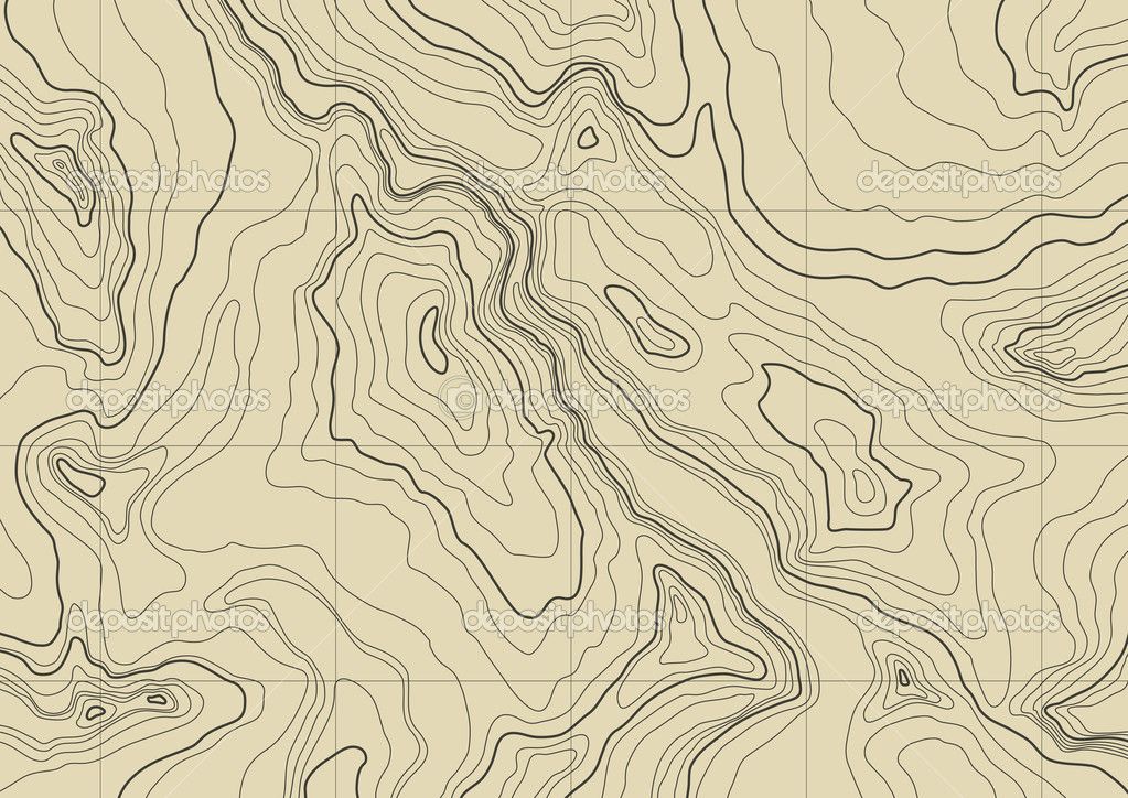 1023x724 Vintage Topographic Map