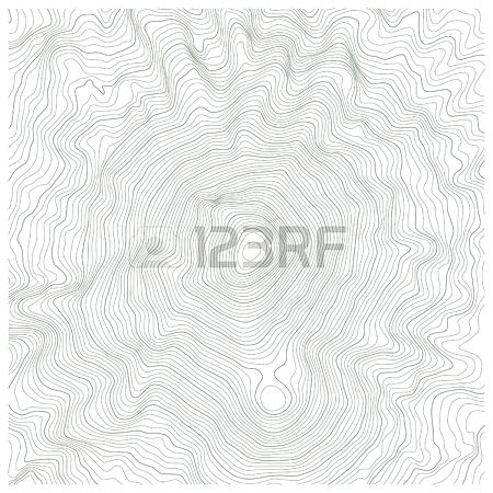 450x450 Detailed Topographic Map With Contour Lines Of A Mountain Stock