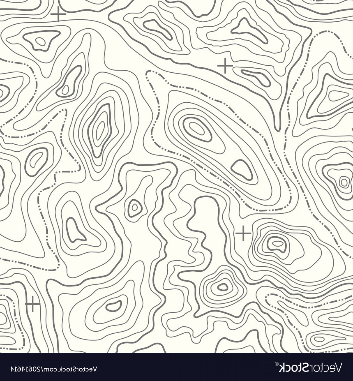 1200x1296 Seamless Topographic Map Pattern Contour Vector Shopatcloth