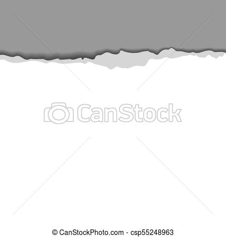 450x470 Torn Paper With Ripped Edge. Flyer, Poster, Card Template With