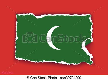 450x334 Design Flag From Torn Papers With Shadows.