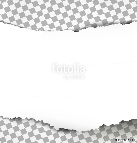 478x500 Torn Paper With Ripped Edges On Transparent Background. Vector