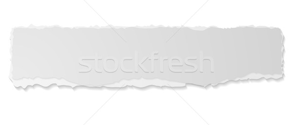 600x257 Grey Ripped Paper Edge Vector Banner Vector Illustration Evgeny