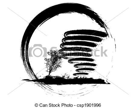 450x357 Tornado Icon. Vector Illustration Of Grunge Weather Icon.