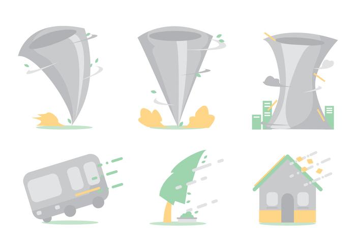 700x490 Tornado Vector Set