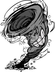 230x300 Storm Tornado Mascot Vector Cartoon Image Stock Vectors